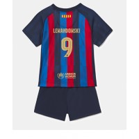 Dres Barcelona Robert Lewandowski #9 Domaci za djecu 2022-23 Kratak Rukav (+ kratke hlače)